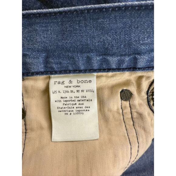 Rag And Bone Jeans Men Size 34 Standard Issue Fit 2 Slim Leg Made In USA Blue - Picture 11 of 11